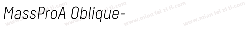 MassProA Oblique字体转换